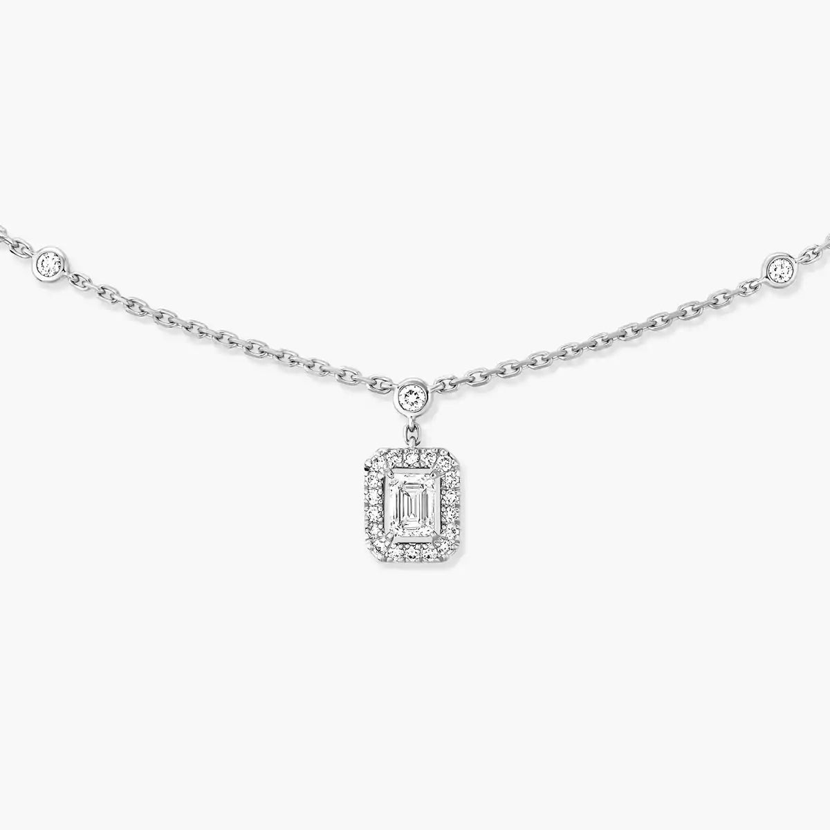 [Lumi Jewelery]My Twin Diamond Necklace in Silver