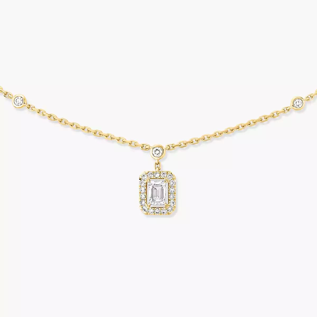 [Lumi Jewelery]My Twin Diamond Necklace in Silver