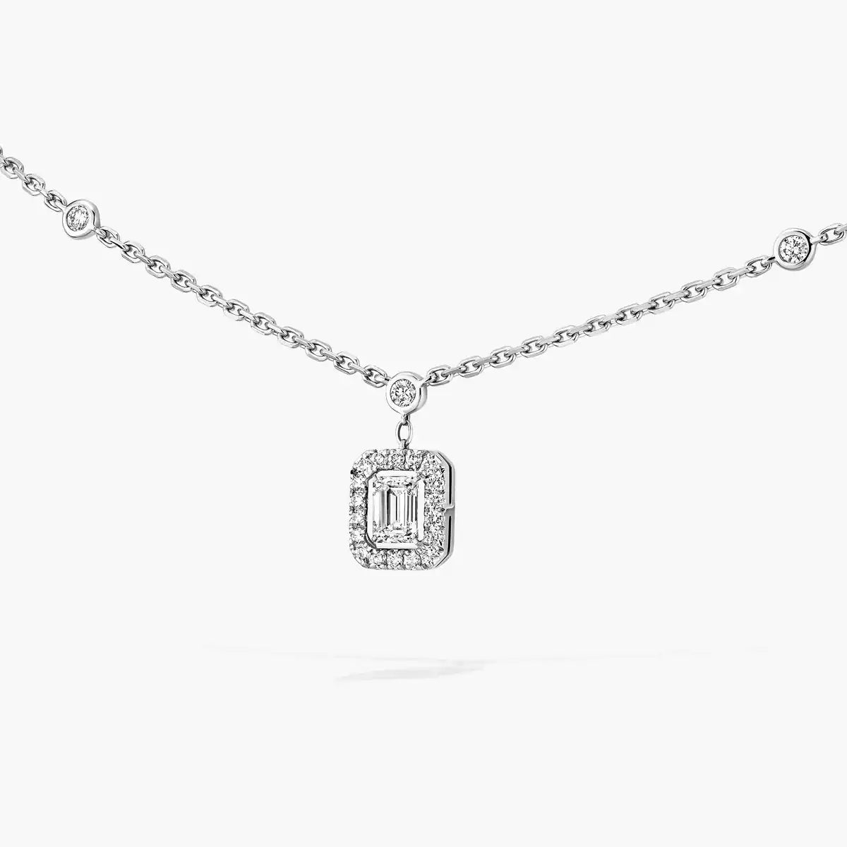 [Lumi Jewelery]My Twin Diamond Necklace in Silver