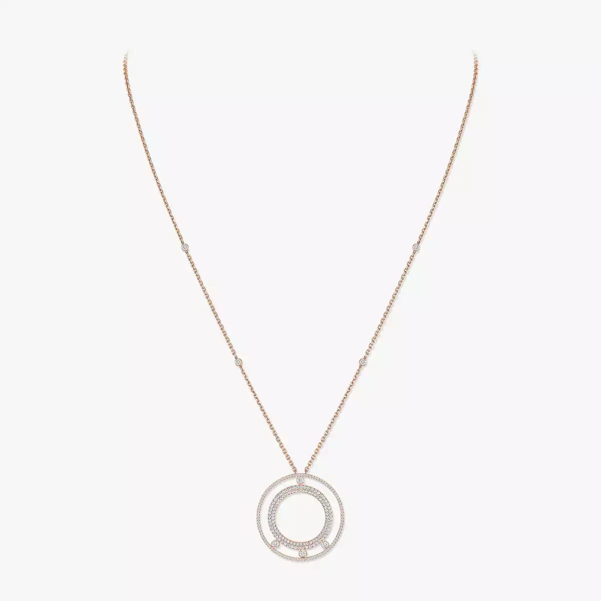 [Lumi Jewelery]Move Romane Long Pave_-Set Diamond Necklace
