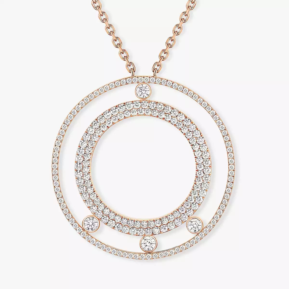 [Lumi Jewelery]Move Romane Long Pave_-Set Diamond Necklace