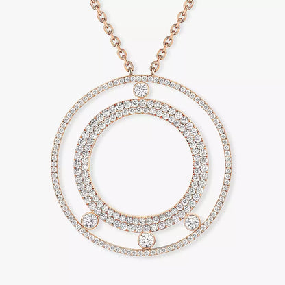 [Lumi Jewelery]Move Romane Long Pave_-Set Diamond Necklace