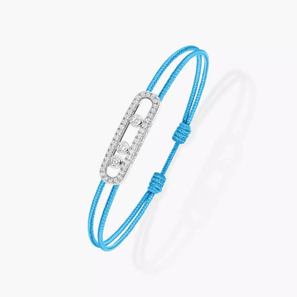 [Lumi Jewelery]Messika Care(s) pink cord pav辿 bracelet