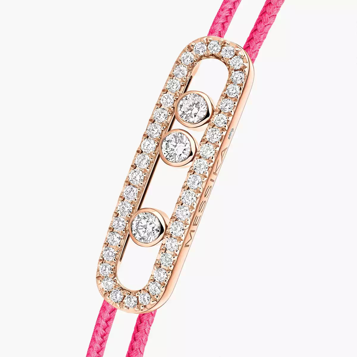[Lumi Jewelery]Messika Care(s) pink cord pav辿 bracelet