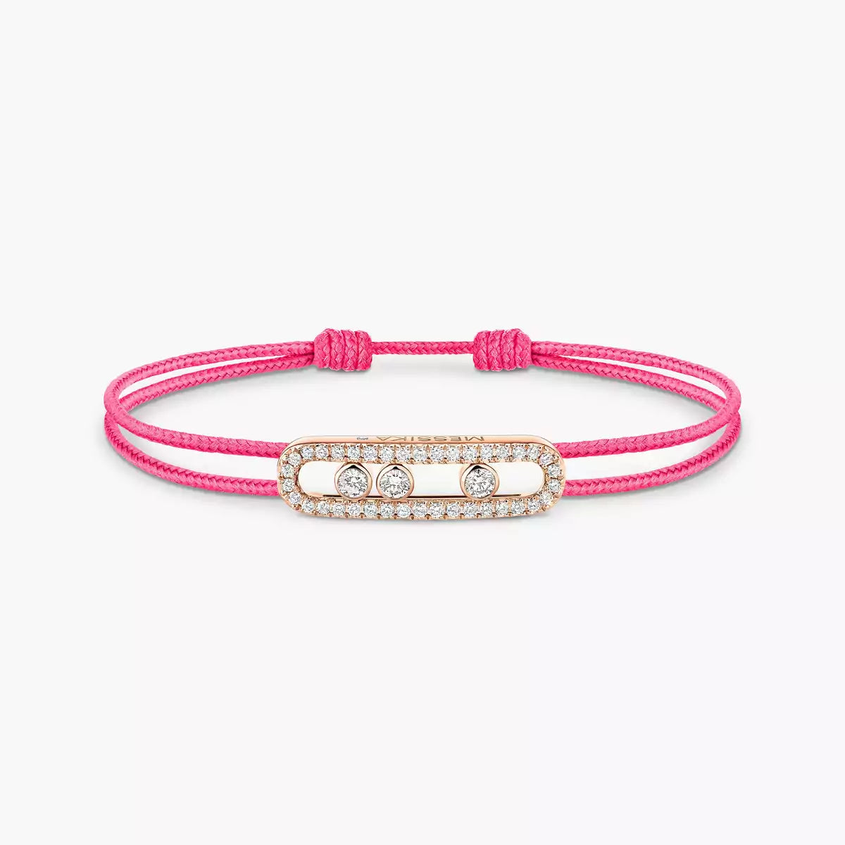 [Lumi Jewelery]Messika Care(s) pink cord pav辿 bracelet