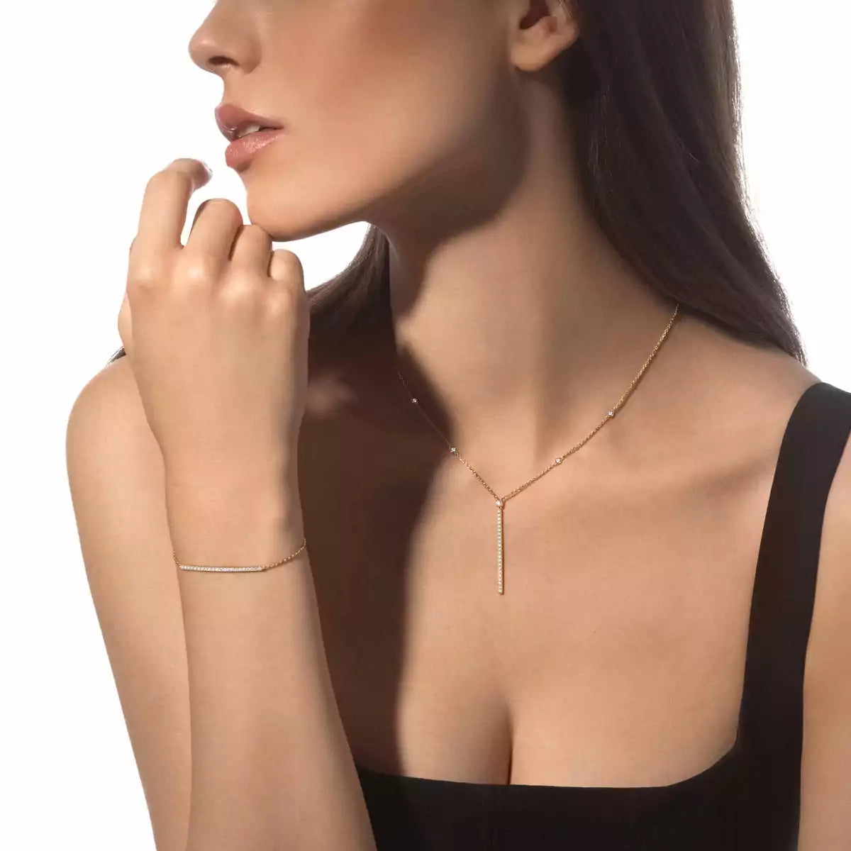 [Lumi Jewelery]Diamond Thin Bangle 0.15ct My Twin Toi & Moi