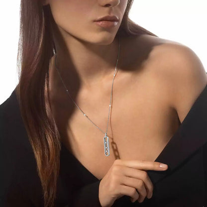 [Lumi Jewelery]Diamond Necklace Move 10Th