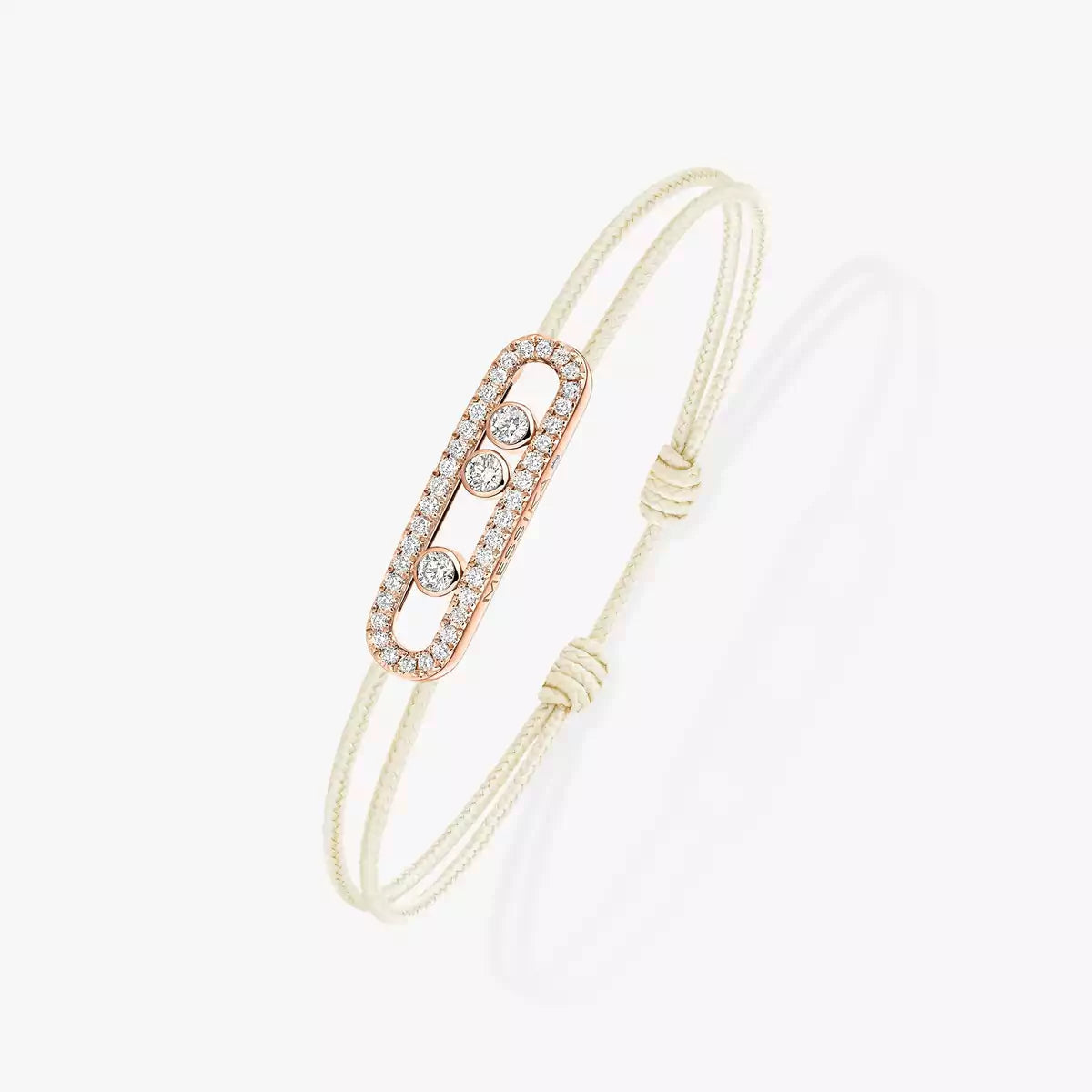 [Lumi Jewelery]Messika Care(s) pink cord pav辿 bracelet