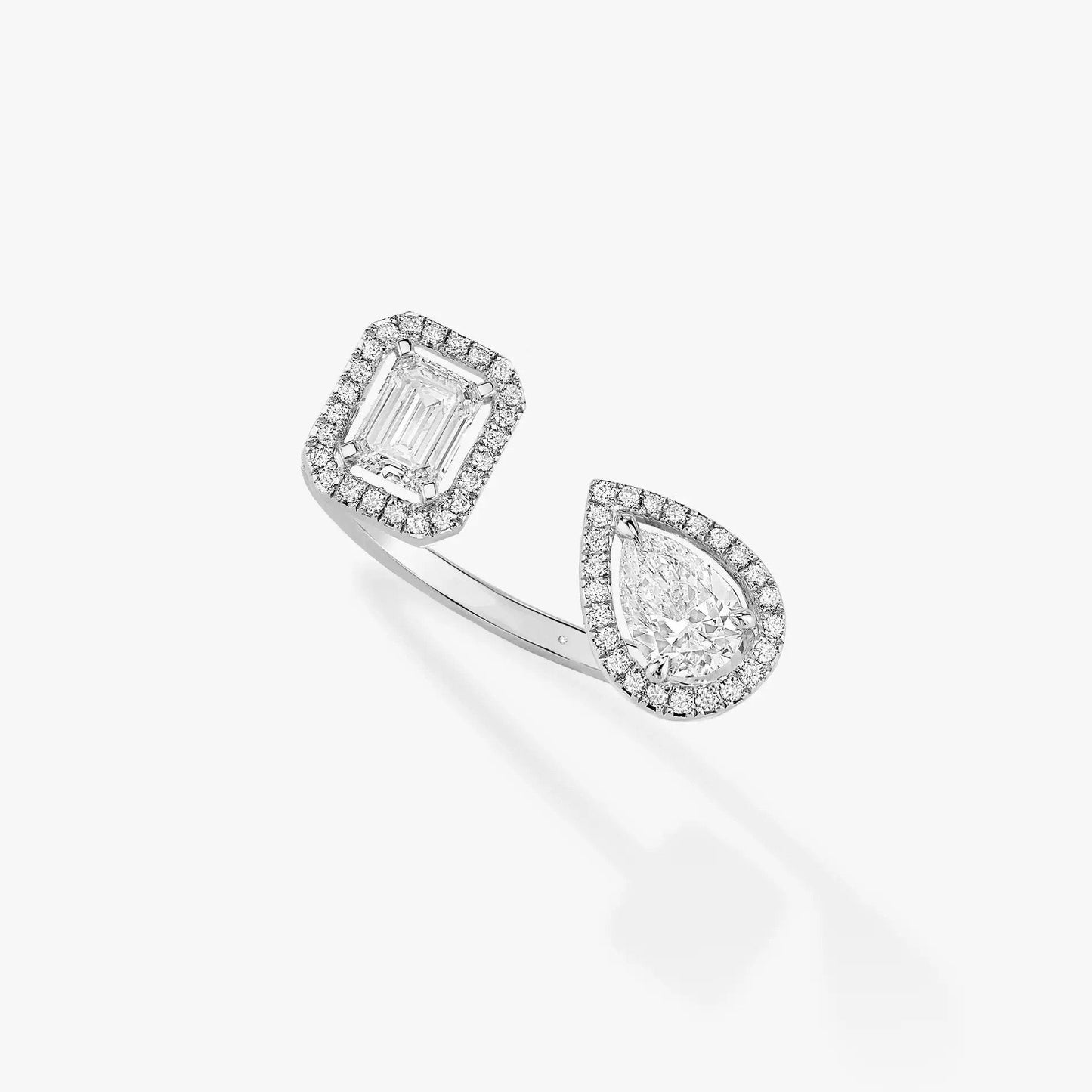[Lumi Jewelery]MY TWIN TOI & MOI SILVER DIAMOND RING