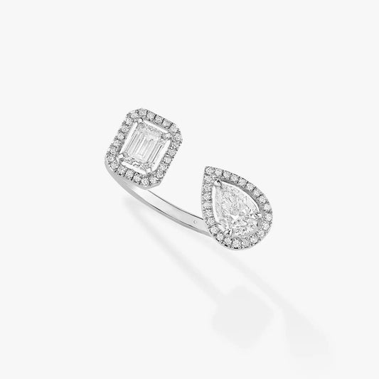 [Lumi Jewelery]MY TWIN TOI & MOI SILVER DIAMOND RING