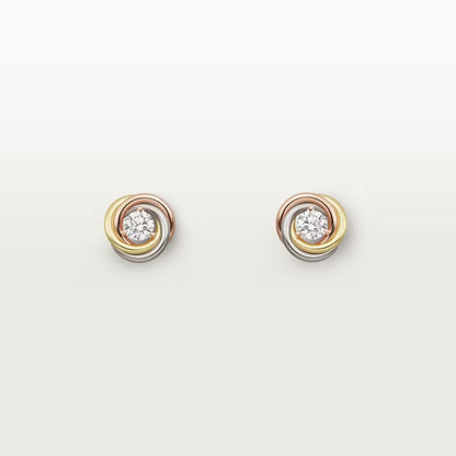 [Lumi Jewelry]TRINITY STUD DIAMOND EARRINGS