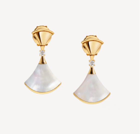 [Lumi Jewelry]DREAM MOP 1 DIAMOND EARRINGS