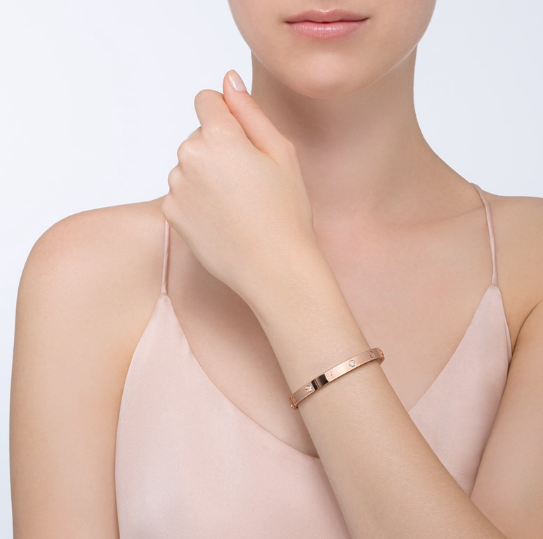 [Lumi Jewelry]LOVE BRACELET 6.1MM 4 DIAMONDS