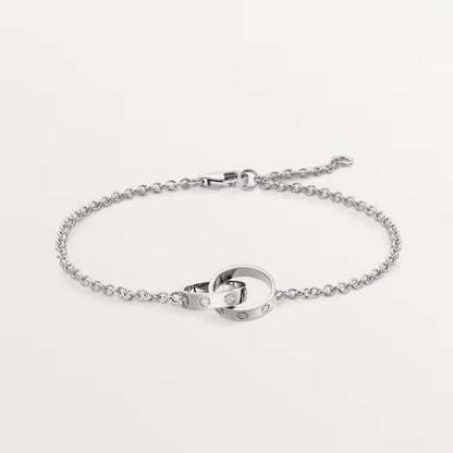 [Lumi Jewelry]LOVE BRACELET DOUBLE RING