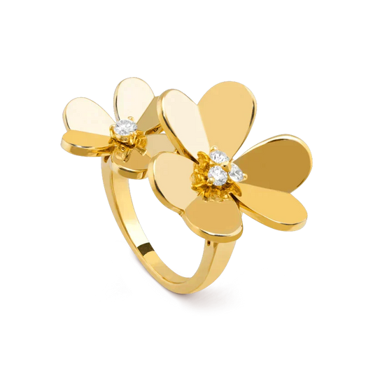 [Lumi Jewelry]CLOVER COMOS GOLD DIAMOND RING