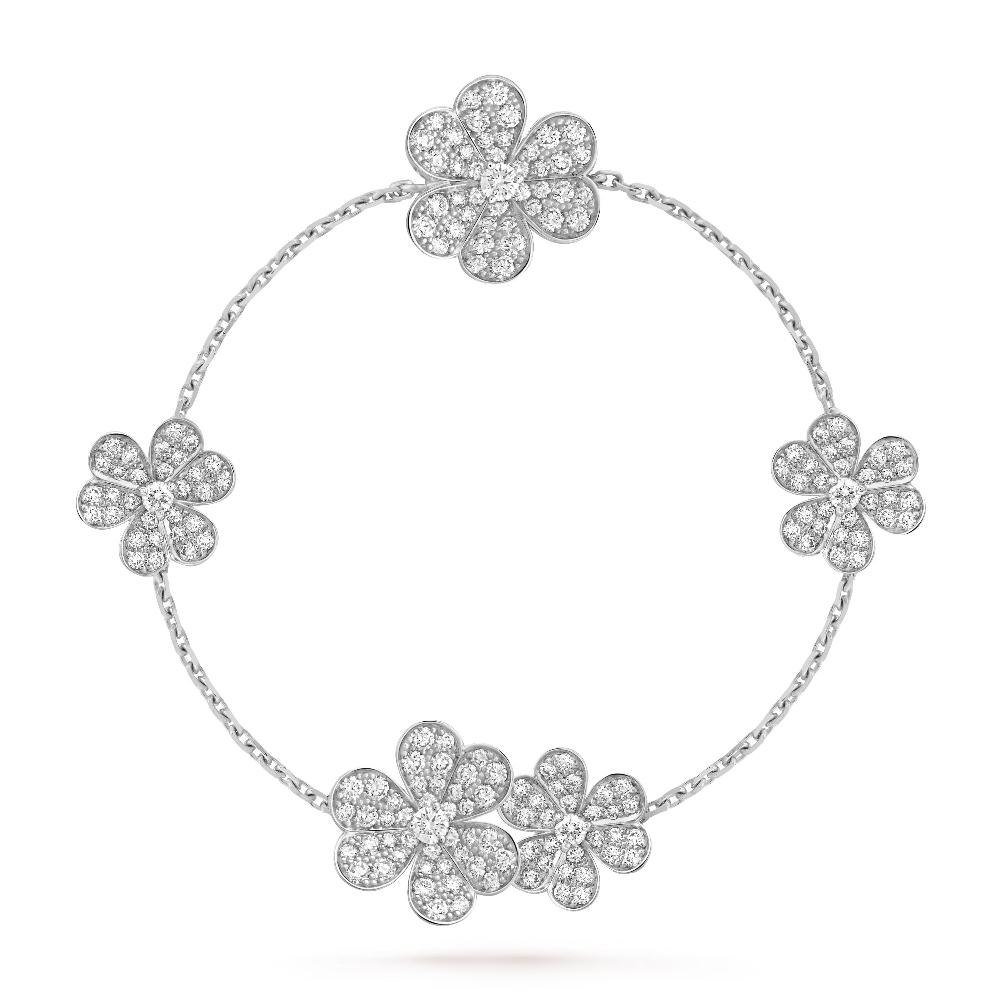[Lumi Jewelry]FRIVOLE SILVER 5 FLOWERS BRACELET