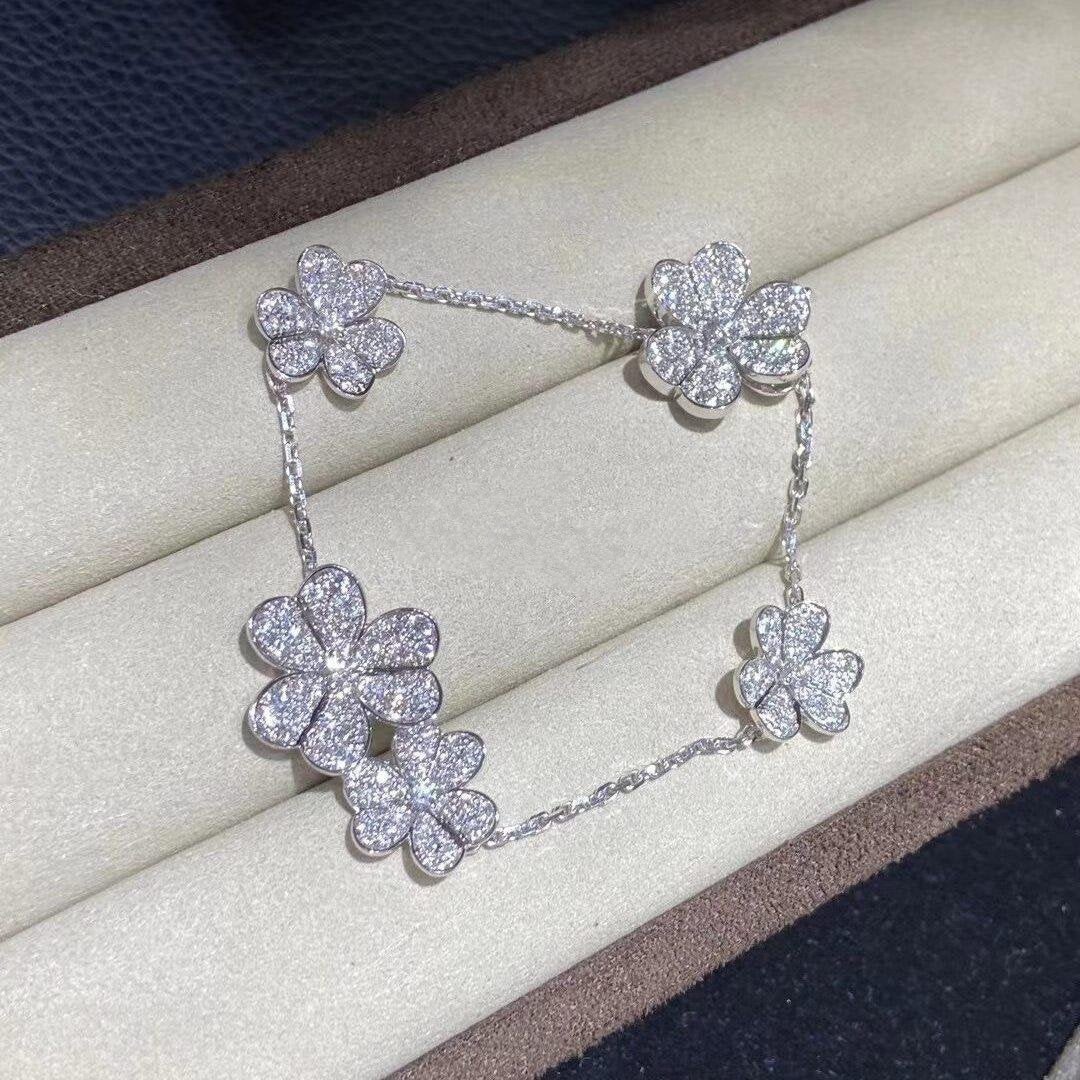 [Lumi Jewelry]FRIVOLE SILVER 5 FLOWERS BRACELET