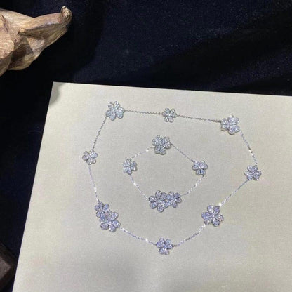 [Lumi Jewelry]FRIVOLE SILVER 5 FLOWERS BRACELET