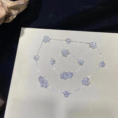 [Lumi Jewelry]FRIVOLE SILVER 5 FLOWERS BRACELET