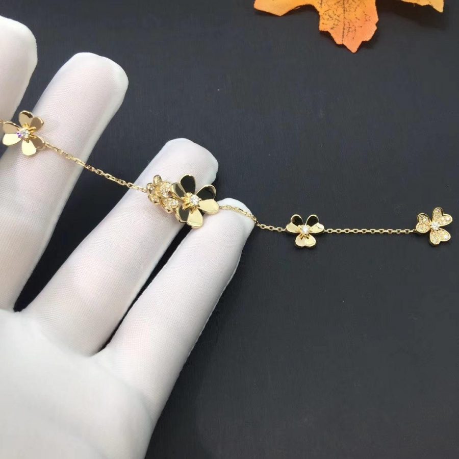 [Lumi Jewelry]FRIVOLE GOLD 5 FLOWERS BRACELET