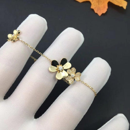 [Lumi Jewelry]FRIVOLE GOLD 5 FLOWERS BRACELET