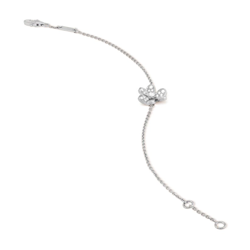[Lumi Jewelry]FRIVOLE SILVER FLOWER DIAMOND BRACELET