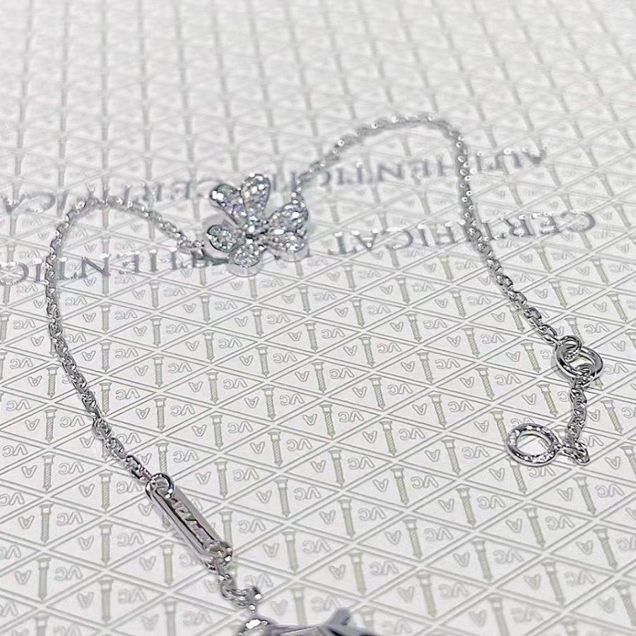 [Lumi Jewelry]FRIVOLE SILVER FLOWER DIAMOND BRACELET