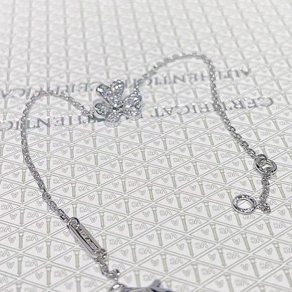 [Lumi Jewelry]FRIVOLE SILVER FLOWER DIAMOND BRACELET