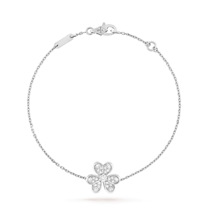 [Lumi Jewelry]FRIVOLE SILVER FLOWER DIAMOND BRACELET