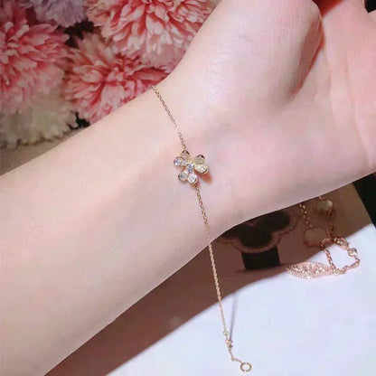 [Lumi Jewelry]FRIVOLE GOLD FLOWER DIAMOND BRACELET