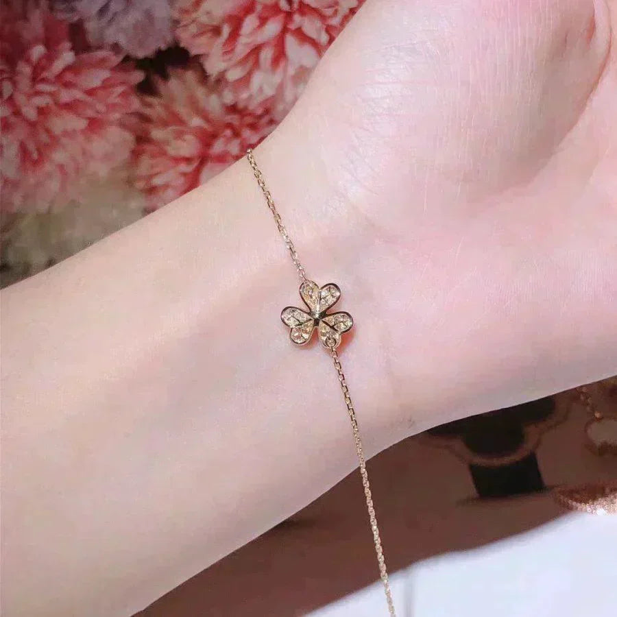[Lumi Jewelry]FRIVOLE GOLD FLOWER DIAMOND BRACELET