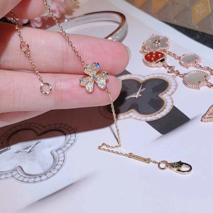 [Lumi Jewelry]FRIVOLE GOLD FLOWER DIAMOND BRACELET