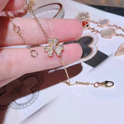 [Lumi Jewelry]FRIVOLE GOLD FLOWER DIAMOND BRACELET