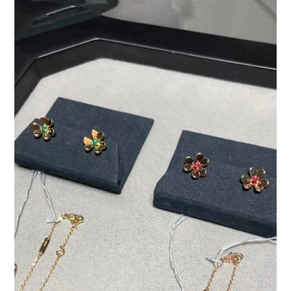 [Lumi Jewelry]FRIVOLE  FLOWER PINK EARRINGS