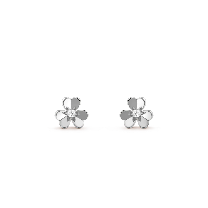 [Lumi Jewelry]FRIVOLE MINI SILVER FLOWER EARRINGS