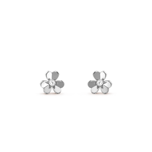 [Lumi Jewelry]FRIVOLE MINI SILVER FLOWER EARRINGS