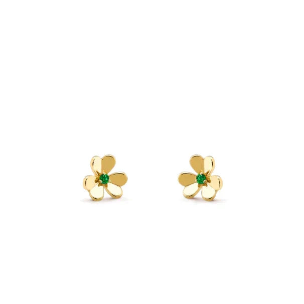 [Lumi Jewelry]FRIVOLE  FLOWER MALACHITE EARRINGS
