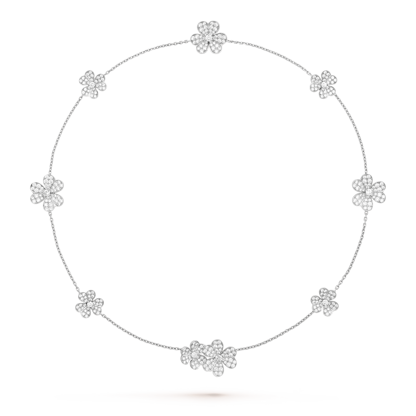 [Lumi Jewelry]FRIVOLE SILVER 9 FLOWERS NECKLACE