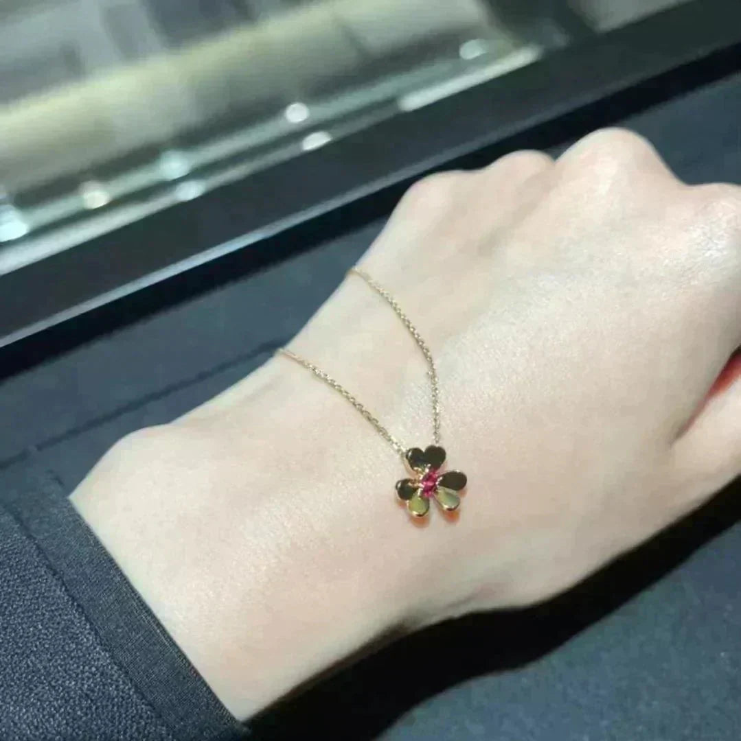 [Lumi Jewelry]FRIVOLE GOLD FLOWER NECKLACE