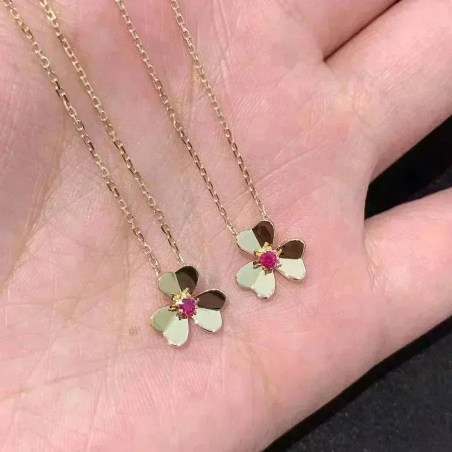 [Lumi Jewelry]FRIVOLE GOLD FLOWER NECKLACE