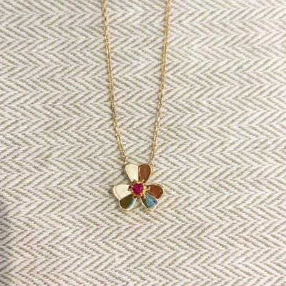 [Lumi Jewelry]FRIVOLE GOLD FLOWER NECKLACE