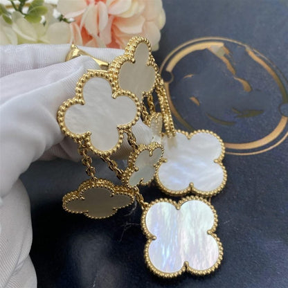 [Lumi Jewelry]CLOVER EARRINGS WHITE MOP 4 MOTIFS GOLD