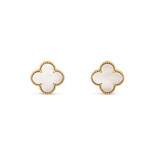 [Lumi Jewelry]CLOVER MINI GOLD EARRINGS