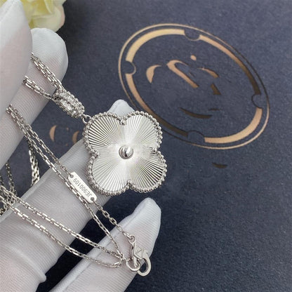 [Lumi Jewelry]CLOVER 25MM SILVER BIG CLOVER NECKLACE