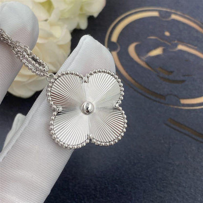 [Lumi Jewelry]CLOVER 25MM SILVER BIG CLOVER NECKLACE