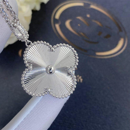 [Lumi Jewelry]CLOVER 25MM SILVER BIG CLOVER NECKLACE