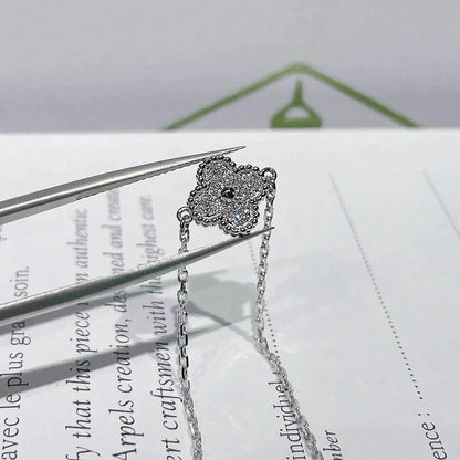 [Lumi Jewelry]CLOVER  SINGLE FLOWER BRACELET SILVER