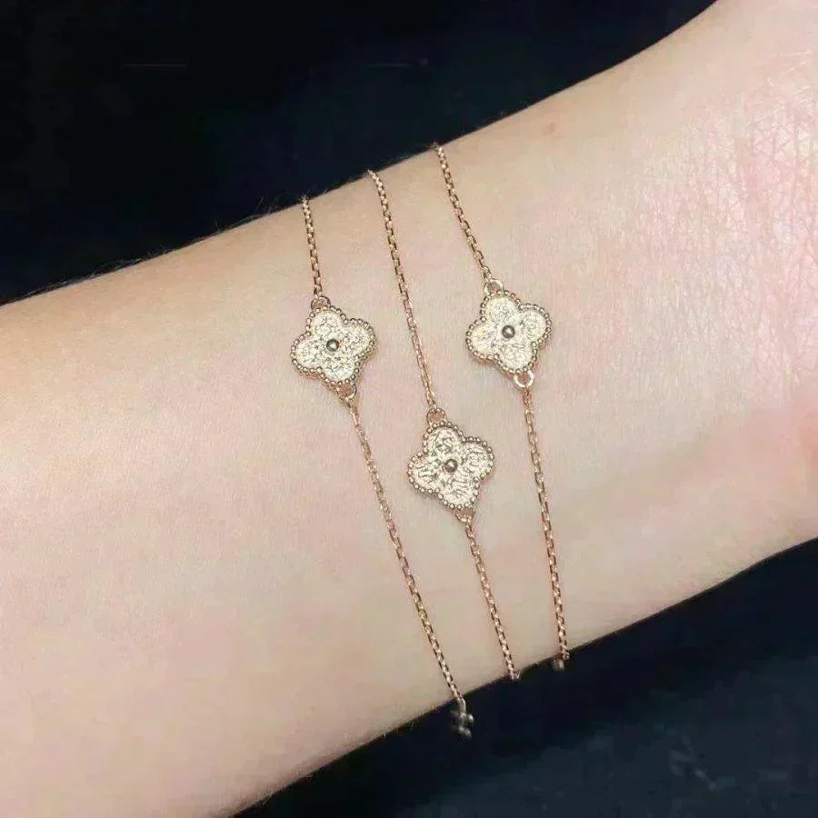 [Lumi Jewelry]CLOVER SINGLE FLOWER BRACELET