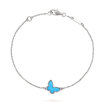 [Lumi Jewelry]BUTTERFLY TURQUOISE BUTTERFLY BRACELET SILVER