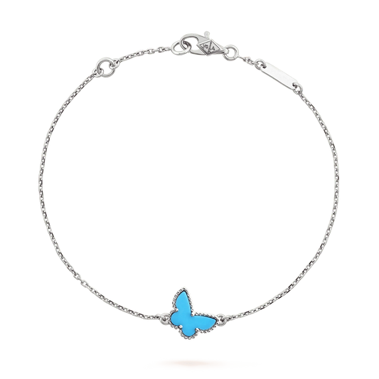 [Lumi Jewelry]BUTTERFLY TURQUOISE BUTTERFLY BRACELET SILVER